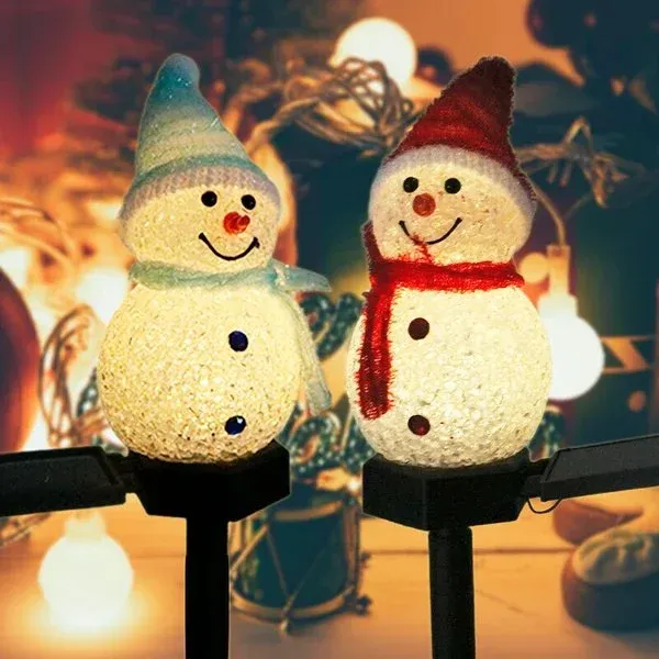Solar Snowman Lamp